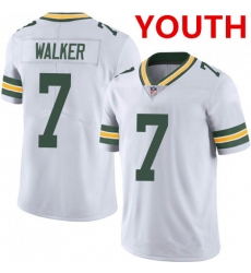 Youth Green Bay Packers #7 Quay Walker White Vapor Untouchable Limited Stitched Football Jersey