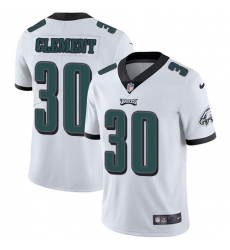 Men's Nike Philadelphia Eagles #30 Corey Clement White Vapor Untouchable Limited Player NFL Jersey