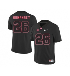 Alabama Crimson Tide 26 Marlon Humphrey Black College Football Jersey