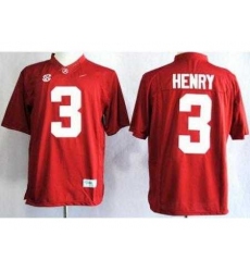 Alabama Crimson Tide 3 Henry Red College Football Limited NCAA Jerseys