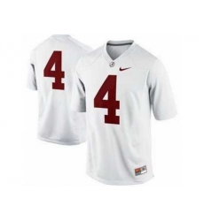 Alabama Crimson Tide 4# T.J Yeldon White College Football Nike NCAA Jerseys