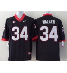 Youth Georgia Bulldogs #34 Herschel Walker Black Stitched NCAA Jersey