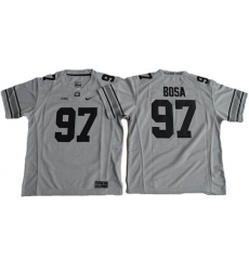 Youth Ohio State Buckeyes #97 Joey Bosa Gridion Grey II Stitched NCAA Jersey