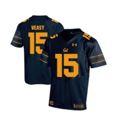 California Golden Bears 15 Jordan Veasy Navy College Football Jersey