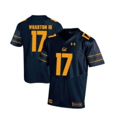 California Golden Bears 17 Vic Wharton III Navy College Football Jersey