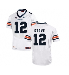 Auburn Tigers 12 Eli Stove White College Football Jersey