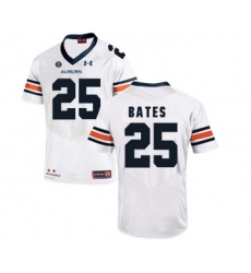 Auburn Tigers 25 Daren Bates White College Football Jersey