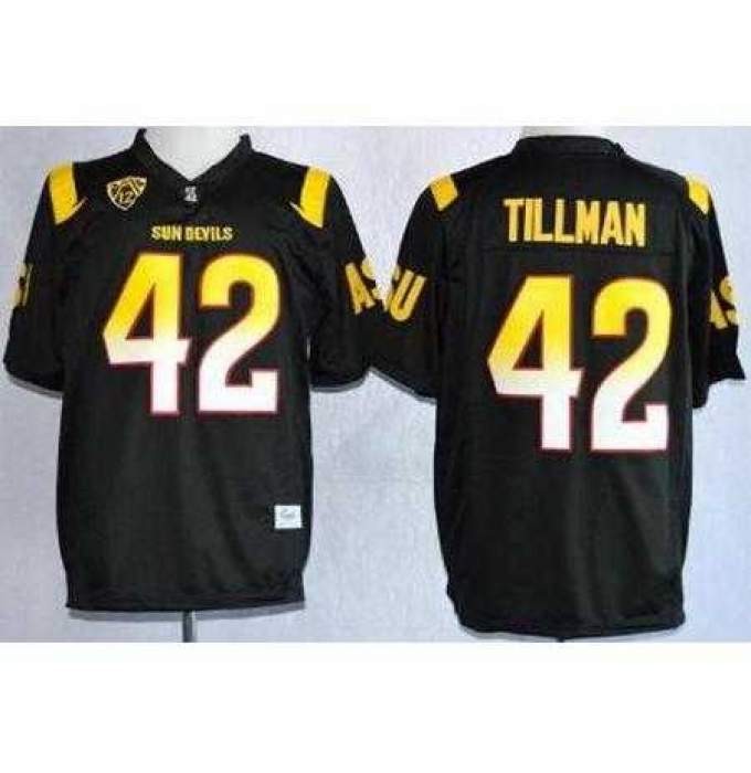 Arizona State Sun Devis (ASU) 42 Pat Tillman Black NCAA Jerseys