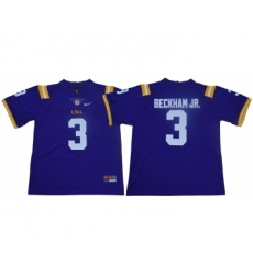 LSU Tigers 3 Odell Beckham Jr. Purple Nike College Football Jersey