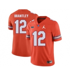 Florida Gators 12 John Brantley Orange College Football Jersey