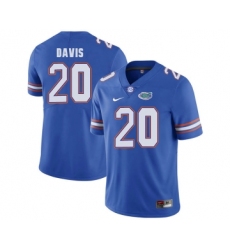 Florida Gators 20 Malik Davis Blue College Football Jersey