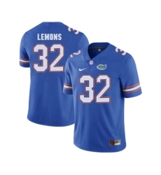 Florida Gators 32 Adarius Lemons Blue College Football Jersey