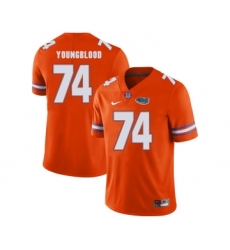 Florida Gators 74 Jack Youngblood Orange College Football Jersey