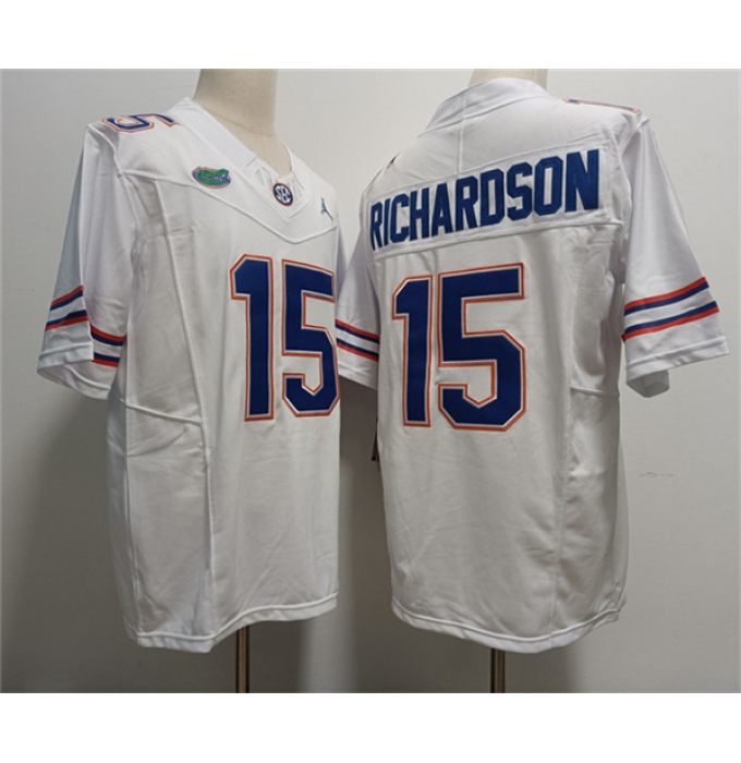 Men's Florida Gators #15 Anthony Richardson White Stitched Jersey