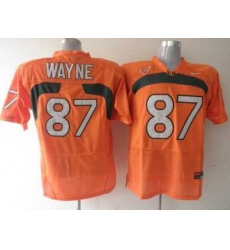 Hurricanes #87 Reggie Wayn Orange Embroidered NCAA Jerseys