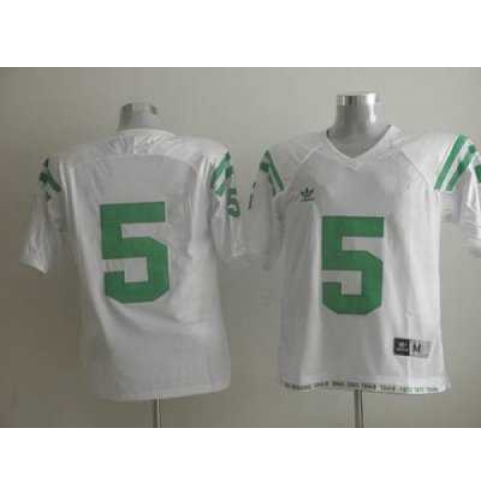 Dame #5 Fighting Irish White Embroidered NCAA Jersey