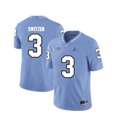 North Carolina Tar Heels 3 Ryan Switzer Blue College Football Jersey