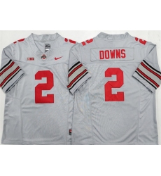 Men's Ohio State Buckeyes #2 Caleb Downs Gray F.U.S.E. Limited Stitched Jersey