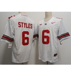 Men's Ohio State Buckeyes #6 Sonny Styles White FUSE College Football Jersey