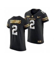 Men's Ohio State Buckeyes J.K. Dobbins Black Golden Edition Jersey 2020-21