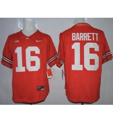 Ohio State Buckeyes #16 J. T. Barrett Red Limited Stitched NCAA Jersey