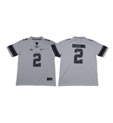 Ohio State Buckeyes 2 J.K. Dobbins White College Football Jersey