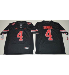 Ohio State Buckeyes #4 Curtis Samuel Black(Red No.) Limited Stitched NCAA Jersey