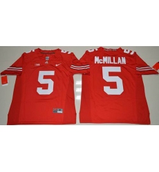 Ohio State Buckeyes #5 Raekwon McMillan Red Stitched NCAA Jersey