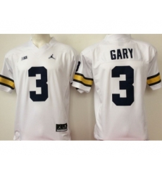 Michigan Wolverines 3 Rashan Gary White College Football Jersey