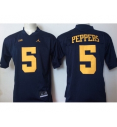 Michigan Wolverines 5 Jabrill Peppers Navy College Football Jersey