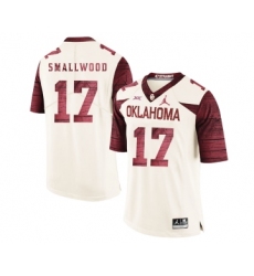 Oklahoma Sooners 17 Jordan Smallwood White 47 Game Winning Streak College Football Jersey