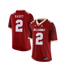 Oklahoma Sooners 2 Jeff Badet Red 47 Game Winning Streak College Football Jersey