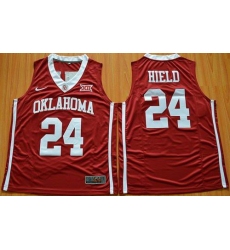 Oklahoma Sooners #24 Buddy Hield Red Basketball New XII Stitched NCAA Jersey