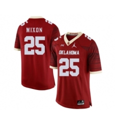 Oklahoma Sooners 25 Joe Mixon Red 47 Game Winning Streak College Football Jersey