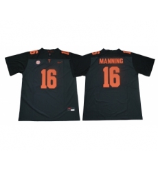 Tennessee Volunteers 16 Peyton Manning Black Nike College Football Jersey