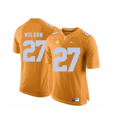 Tennessee Volunteers 27 Al Wilson Orange College Football Jersey