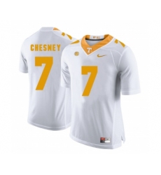 Tennessee Volunteers 7 Kenny Chesney White College Football Jersey