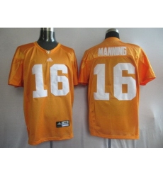 Vols #16 Peyton Manning Orange Embroidered NCAA Jersey