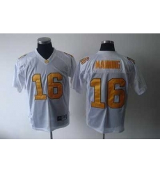 Vols #16 Peyton Manning White Embroidered NCAA Jersey