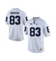 Penn State Nittany Lions 83 Nick Bowers White College Football Jersey