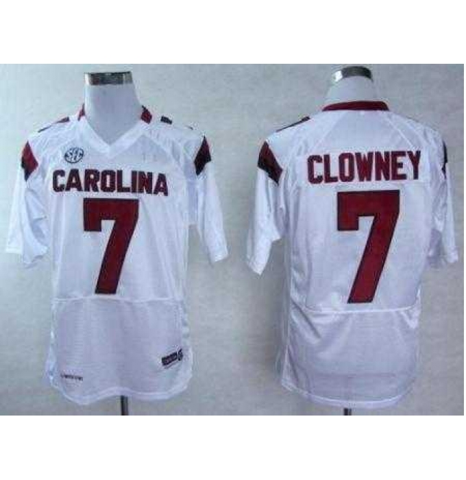 South Carolina Gamecocks 7 Jadeveon Clowney White College Football NCAA Jerseys