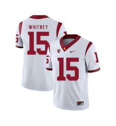 USC Trojans 15 Isaac Whitney White College Football Jersey