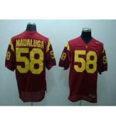 USC Trojans 58 Maualuga red Jerseys