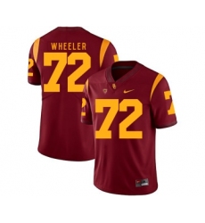 USC Trojans 72 Chad Wheeler Red College Football Jersey