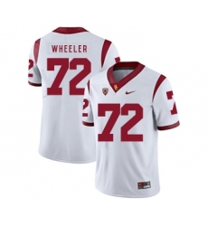 USC Trojans 72 Chad Wheeler White College Football Jersey