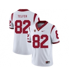 USC Trojans 82 Randall Telfer White College Football Jersey