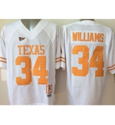 Texas Longhorns 34 Ricky Williams White College Jersey