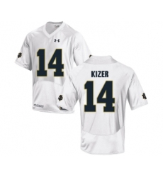 Notre Dame Fighting Irish 14 DeShone Kizer White College Football Jersey