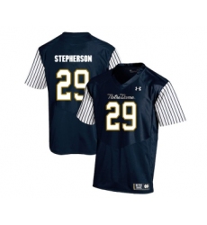 Notre Dame Fighting Irish 29 Kevin Stepherson Navy College Football Jersey