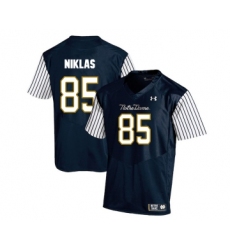 Notre Dame Fighting Irish 85 Troy Niklas Navy College Football Jersey